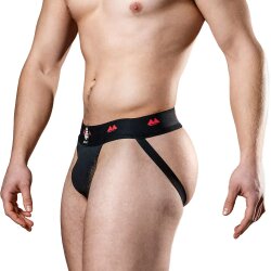 ORIGINAL JOCKSTRAP 2&quot; Reversible Jockstrap Schwarz + Rot