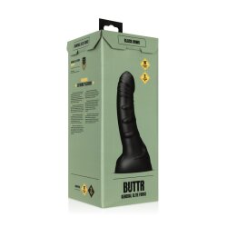 BUTTR Black Hawk Gebogener Analer Dildo schwarz