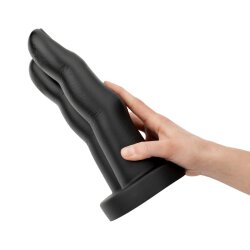 BUTTR Victory Doppelter Finger Butt Plug Schwarz