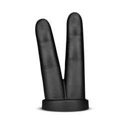 BUTTR Victory Doppelter Finger Butt Plug Schwarz