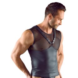 SVENJOYMENT Shirt im Harness-Style Schwarz