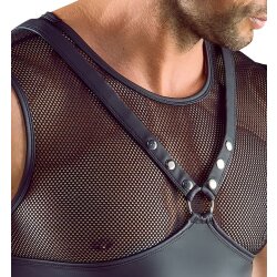 SVENJOYMENT Shirt im Harness-Style Schwarz