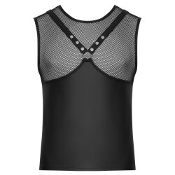 SVENJOYMENT Shirt im Harness-Style Schwarz