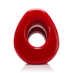 OXBALLS Pighole 4 Hollow Anal-Plug aus Silikon Rot X-Large