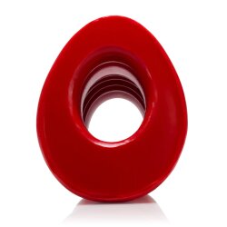 OXBALLS Pighole 5 Hollow Anal-Plug aus Silikon Rot XX-Large