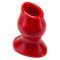 OXBALLS Pighole 5 Hollow Anal-Plug aus Silikon Rot XX-Large