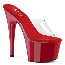 PLEASER Adore Platform Schuhe Hochglanz Rot