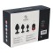 VIRGITE Anal-Plug 3er-Set mit Ziersteinen aus Silikon Schwarz/Rot