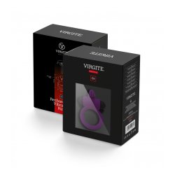 VIRGITE E9 Penisring mit Klitorisstimulator & Vibration Violett