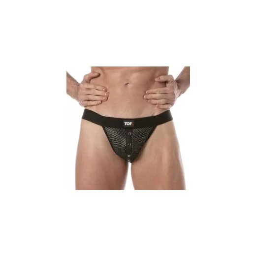 TOF 3D Snap Jockstrap Schwarz/Grau