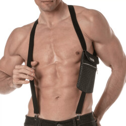 TOF 3D Elastic Pocket Harness Schwarz/Grau