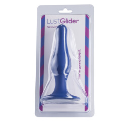 LUST GLIDER Anal-Plug aus Silikon L Blau