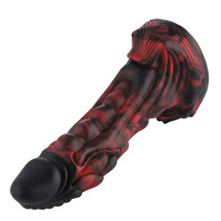 HISMITH Wildolo Fantasy Dildo Vibrator mit App &amp; Remote Control 21 cm Nessie Black