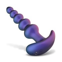 HUEMAN Galaxy Force Anal-Plug mit Vibrationen &amp; Fernbedienung Lila