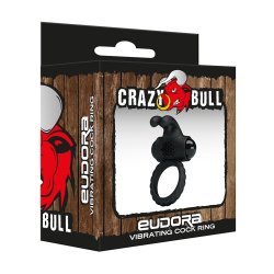 CRAZY BULL Eudora Penisring mit Vibration und Hasenohren