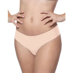 BYE BRA Invisible Thong 2er-Pack Beige & Schwarz