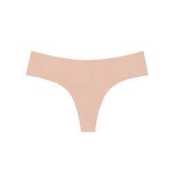 BYE BRA Invisible Thong 2er-Pack Beige & Schwarz