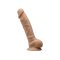 SILEXD Real Skin Dildo Model 1 8" Thermo Reactive Light Brown