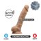 SILEXD Real Skin Dildo Model 1 8" Thermo Reactive Light Brown