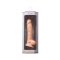 SILEXD Real Skin Dildo Model 1 8" Thermo Reactive Light Brown