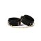 LIEBE SEELE Boudoir Amor Ankle Cuffs aus veganem Leder Schwarz/Gold