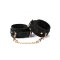 LIEBE SEELE Boudoir Amor Handcuffs aus veganem Leder Schwarz/Gold