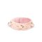 LIEBE SEELE Boudoir Amor Halsband mit Leine aus veganem Leder Pink/Gold