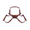 LIEBE SEELE Wine Red: Strap-on Harness aus Leder Weinrot