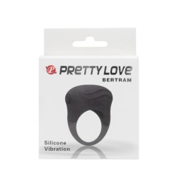 PRETTY LOVE Bertram Penisring mit Vibration Schwarz