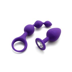 RIMBA Barcelona Anal Toy Starter Set aus Silikon Violett