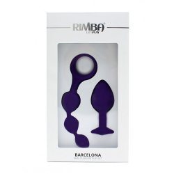 RIMBA Barcelona Anal Toy Starter Set aus Silikon Violett