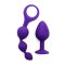 RIMBA Barcelona Anal Toy Starter Set aus Silikon Violett