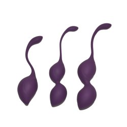 RIMBA Geneva Kegel Balls 3er-Set Violett