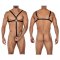 CUT4MEN C-Ring Crossed Harness Schwarz One Size