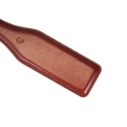 LIEBE SEELE Wine Red: Paddle aus Leder Weinrot/Schwarz