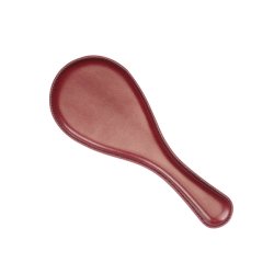 LIEBE SEELE Wine Red: Round Paddle aus Leder Weinrot/Schwarz