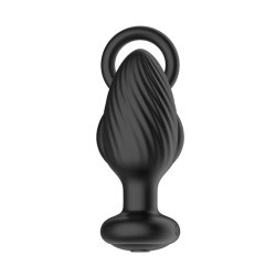 NEXUS Tornado Anal-Plug mit Penis- & Hodenring Vibrierend & Rotierend Schwarz