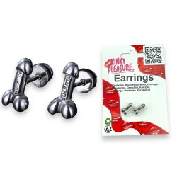 KINKY PLEASURE Ohrstecker Penis Silber