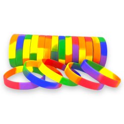 KINKY PLEASURE Rainbow Gummiarmband 1 Stk.