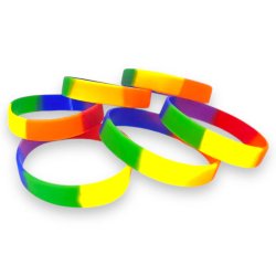 KINKY PLEASURE Rainbow Gummiarmband 1 Stk.