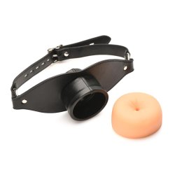 MASTER SERIES Ass Face Mouth Gag Schwarz