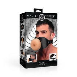 MASTER SERIES Ass Face Mouth Gag Schwarz