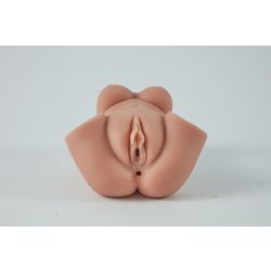 ZENN Julia Fill My Horny Big Shaved Pussi Masturbator  aus Silikon Beige