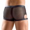 SVENJOYMENT Netz-Pants mit Druckknopfleiste Schwarz