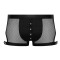 SVENJOYMENT Netz-Pants mit Druckknopfleiste Schwarz