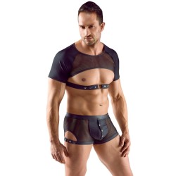 SVENJOYMENT Crop Top Schwarz