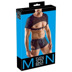 SVENJOYMENT Crop Top Schwarz