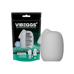 VIBEGGS Ribs Delight Vibrating Masturbation Sleeve Weiss