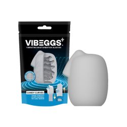 VIBEGGS Candy Curves Vibrating Masturbation Sleeve Weiss