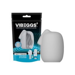 VIBEGGS Twisty Tongues Vibrating Masturbation Sleeve Weiss